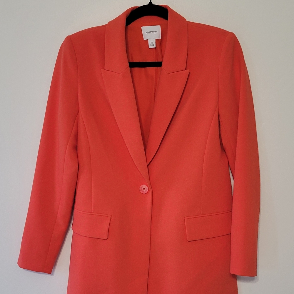 Nine West Women's Vibrant Coral Blazer
